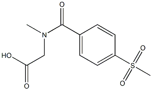 {methyl[4-(methylsulfonyl)benzoyl]amino}acetic acid Structure