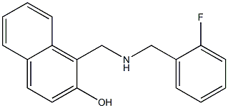 1-({[(2-fluorophenyl)methyl]amino}methyl)naphthalen-2-ol Structure