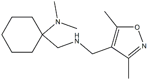 1-({[(3,5-dimethyl-1,2-oxazol-4-yl)methyl]amino}methyl)-N,N-dimethylcyclohexan-1-amine Structure