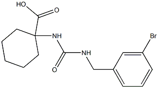 1-({[(3-bromophenyl)methyl]carbamoyl}amino)cyclohexane-1-carboxylic acid Structure