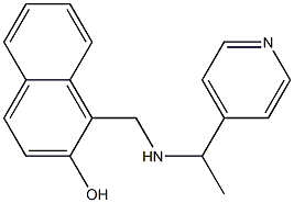 1-({[1-(pyridin-4-yl)ethyl]amino}methyl)naphthalen-2-ol Structure