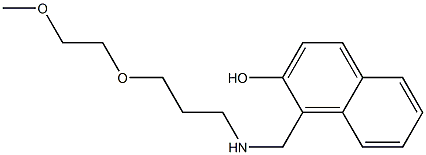 1-({[3-(2-methoxyethoxy)propyl]amino}methyl)naphthalen-2-ol Structure