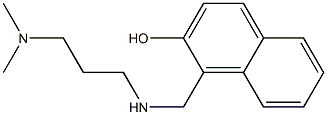 1-({[3-(dimethylamino)propyl]amino}methyl)naphthalen-2-ol 구조식 이미지