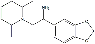 1-(1,3-benzodioxol-5-yl)-2-(2,6-dimethylpiperidin-1-yl)ethanamine Structure