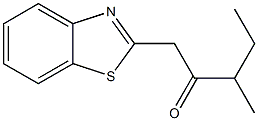 1-(1,3-benzothiazol-2-yl)-3-methylpentan-2-one Structure