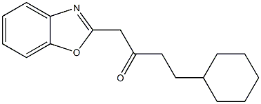 1-(1,3-benzoxazol-2-yl)-4-cyclohexylbutan-2-one 구조식 이미지