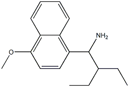 1-(1-amino-2-ethylbutyl)-4-methoxynaphthalene 구조식 이미지