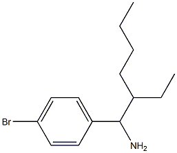 1-(1-amino-2-ethylhexyl)-4-bromobenzene Structure