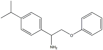 1-(1-amino-2-phenoxyethyl)-4-(propan-2-yl)benzene Structure