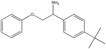 1-(1-amino-2-phenoxyethyl)-4-tert-butylbenzene 구조식 이미지