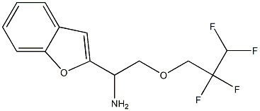 1-(1-benzofuran-2-yl)-2-(2,2,3,3-tetrafluoropropoxy)ethan-1-amine Structure