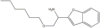 1-(1-benzofuran-2-yl)-2-(hexyloxy)ethan-1-amine 구조식 이미지