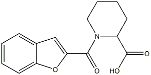 1-(1-benzofuran-2-ylcarbonyl)piperidine-2-carboxylic acid 구조식 이미지