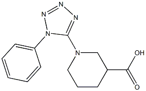 1-(1-phenyl-1H-tetrazol-5-yl)piperidine-3-carboxylic acid Structure