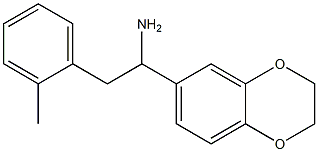 1-(2,3-dihydro-1,4-benzodioxin-6-yl)-2-(2-methylphenyl)ethan-1-amine 구조식 이미지