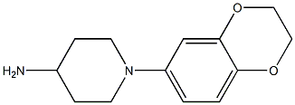 1-(2,3-dihydro-1,4-benzodioxin-6-yl)piperidin-4-amine Structure