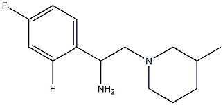 1-(2,4-difluorophenyl)-2-(3-methylpiperidin-1-yl)ethanamine 구조식 이미지
