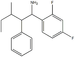 1-(2,4-difluorophenyl)-3-methyl-2-phenylpentan-1-amine Structure