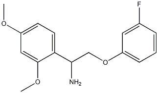 1-(2,4-dimethoxyphenyl)-2-(3-fluorophenoxy)ethanamine Structure