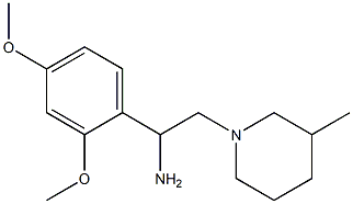 1-(2,4-dimethoxyphenyl)-2-(3-methylpiperidin-1-yl)ethanamine Structure