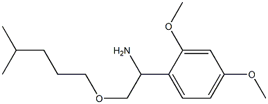 1-(2,4-dimethoxyphenyl)-2-[(4-methylpentyl)oxy]ethan-1-amine Structure