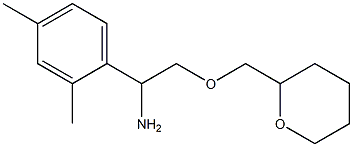 1-(2,4-dimethylphenyl)-2-(oxan-2-ylmethoxy)ethan-1-amine 구조식 이미지