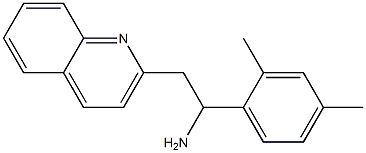 1-(2,4-dimethylphenyl)-2-(quinolin-2-yl)ethan-1-amine Structure