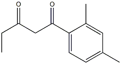 1-(2,4-dimethylphenyl)pentane-1,3-dione Structure