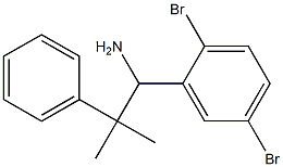 1-(2,5-dibromophenyl)-2-methyl-2-phenylpropan-1-amine Structure