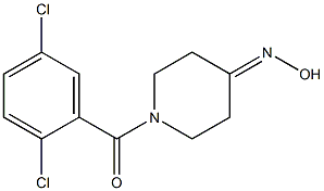 1-(2,5-dichlorobenzoyl)piperidin-4-one oxime 구조식 이미지