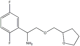 1-(2,5-difluorophenyl)-2-(oxolan-2-ylmethoxy)ethan-1-amine 구조식 이미지