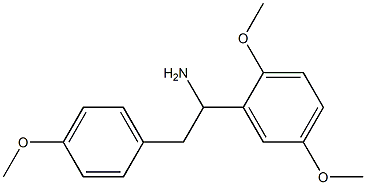 1-(2,5-dimethoxyphenyl)-2-(4-methoxyphenyl)ethan-1-amine Structure
