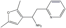 1-(2,5-dimethylfuran-3-yl)-2-(pyridin-2-yl)ethan-1-amine Structure