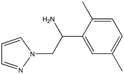 1-(2,5-dimethylphenyl)-2-(1H-pyrazol-1-yl)ethanamine Structure