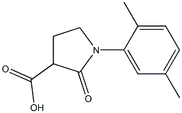 1-(2,5-dimethylphenyl)-2-oxopyrrolidine-3-carboxylic acid 구조식 이미지