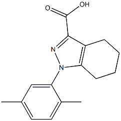 1-(2,5-dimethylphenyl)-4,5,6,7-tetrahydro-1H-indazole-3-carboxylic acid 구조식 이미지