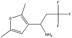 1-(2,5-dimethylthiophen-3-yl)-3,3,3-trifluoropropan-1-amine 구조식 이미지