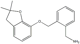 1-(2-{[(2,2-dimethyl-2,3-dihydro-1-benzofuran-7-yl)oxy]methyl}phenyl)methanamine Structure