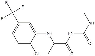 1-(2-{[2-chloro-5-(trifluoromethyl)phenyl]amino}propanoyl)-3-methylurea 구조식 이미지
