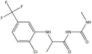 1-(2-{[2-chloro-5-(trifluoromethyl)phenyl]amino}propanoyl)-3-methylurea Structure