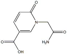 1-(2-amino-2-oxoethyl)-6-oxo-1,6-dihydropyridine-3-carboxylic acid 구조식 이미지