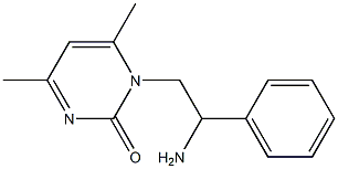 1-(2-amino-2-phenylethyl)-4,6-dimethylpyrimidin-2(1H)-one Structure