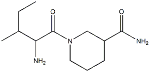 1-(2-amino-3-methylpentanoyl)piperidine-3-carboxamide 구조식 이미지