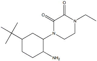 1-(2-amino-5-tert-butylcyclohexyl)-4-ethylpiperazine-2,3-dione 구조식 이미지