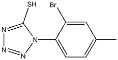 1-(2-bromo-4-methylphenyl)-1H-1,2,3,4-tetrazole-5-thiol Structure