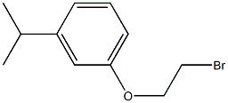1-(2-bromoethoxy)-3-isopropylbenzene Structure