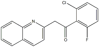 1-(2-chloro-6-fluorophenyl)-2-(quinolin-2-yl)ethan-1-one Structure