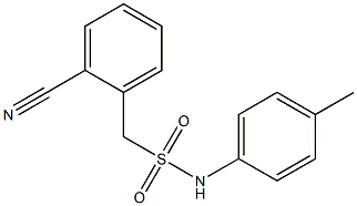 1-(2-cyanophenyl)-N-(4-methylphenyl)methanesulfonamide 구조식 이미지