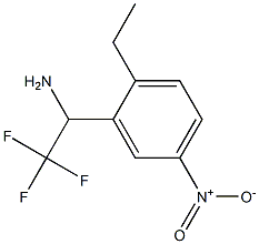 1-(2-ethyl-5-nitrophenyl)-2,2,2-trifluoroethan-1-amine Structure