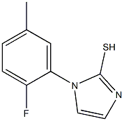1-(2-fluoro-5-methylphenyl)-1H-imidazole-2-thiol 구조식 이미지